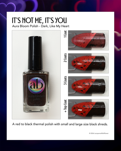 It's not me, it's you